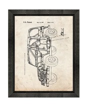 Jeep Wrangler Patent Print Old Look with Beveled Wood Frame - £19.48 GBP+
