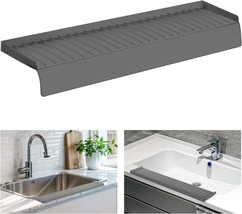 Silicon Sink Edge Protectors - Upgraded Design With Suction, Gray, 20&quot; X 4&quot; - $39.98