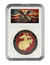 Marine Corps Rifleman&#39;s Creed Challenge Coin Come With Case - £12.65 GBP
