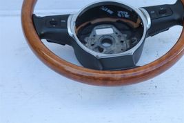 04-05 Audi A8 Steering Wheel Vavona Wood Amber & Leather 3 Spoke image 3