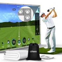 Golf Simulator Impact Screen: Ultra Clear Golf Impact Screen | Thickened... - £384.67 GBP