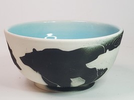 Pottery Bowl Signed Anderson Bears Cereal Soup Studio Crafted Vintage - £19.42 GBP