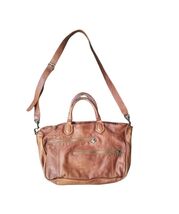 Liebeskind Berlin Double Esther Leather Brown Satchel Purse crossbody - $89.10