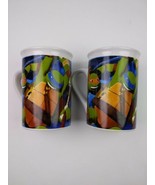 Pair of Teenage Mutant Ninja Turtles Coffee Mugs Tea Cups TMNT 2014 Viac... - £15.64 GBP