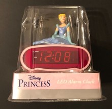 Disney Princess M.Z. Berger Pink Led Alarm Clock DC94530 Electric Battery New - £42.15 GBP