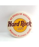 Hard Rock Cafe No Drugs or Nuclear Weapons Allowed Button Pin Pinback - £4.82 GBP