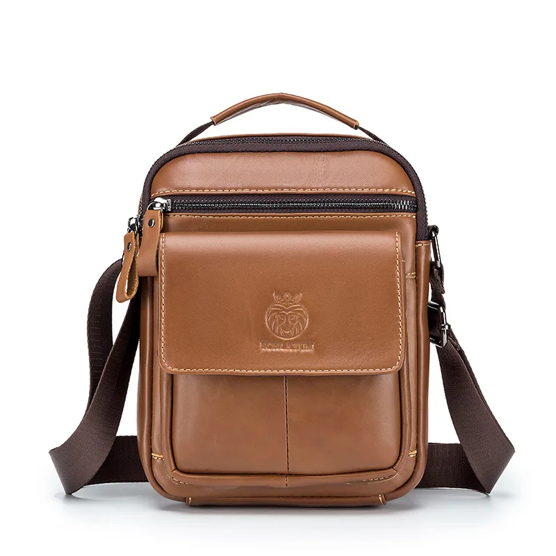 Brand New Men bag 100% Leather Shoulder Bags Luxury Men&#39;s designer bag h... - £37.62 GBP