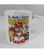 Vintage The World&#39;s Greatest Grandma 3.5&quot; Coffee Cup Japan - $183.60 MXN