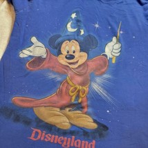 Vintage Y2K Disneyland Fantasia Sourcer Wizard Mickey Sleepwear Long Shi... - $23.14