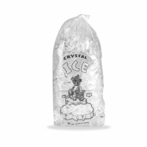 11x18 500pk Commercial Crystal Plastic Ice Bag Bags 8 Lbs With Drawstring - £124.73 GBP