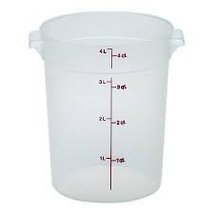 Cambro RFS4PP190 Round Storage Container 4 Qt, 6 Pack - $63.00