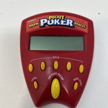 Radica Pocket Poker Handheld Game Deuces Draw Poker 1999 Vintage Works - £8.32 GBP
