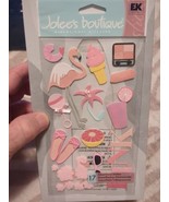 EK Success Jolee&#39;s Boutique Large Pk 17 3-D Stickers Pink Goodies Extrem... - £15.69 GBP