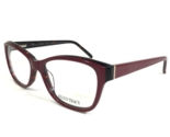 Ellen Tracy Eyeglasses Frames HALLE MERLOT LAMINATE Cat Eye Full Rim 50-... - $46.53