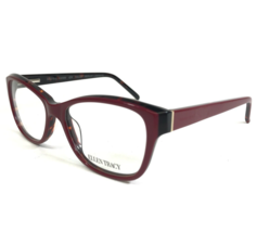 Ellen Tracy Eyeglasses Frames Halle Merlot Laminate Cat Eye Full Rim 50-15-130 - £36.55 GBP