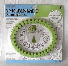 Inkadinkado Stamping Gear Oval Cling Stamps Symmetry Wheel New Spiral Fr... - £12.44 GBP
