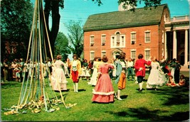 Dover Days Maypole Dance Old State House Delaware DE UNP Chrome Postcard A8 - £2.30 GBP