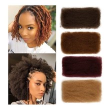 FASHION IDOL Afro Kinkys Bulk Human Hair for Dreadlock Extensions Loc Repair Bra - £69.90 GBP