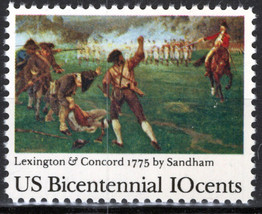 ZAYIX - US 1563 MNH American Revolution Lexington and Concord Battle 021823-S05M - £1.19 GBP