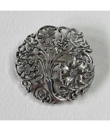 Vintage Sterling Silver Repousse Floral Art Nouveau William Morris Style... - $88.98 CAD
