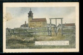 Vintage Postcard Gossport Church Star Island Isle of Shoals Portsmouth NH - $12.86