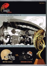 2004 Insight Bowl Game Program Oregon State Beavers Notre Dame Fighting Irish - £73.65 GBP