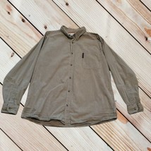 Mens Columbia Long Sleeve Shirt Size Large Multi Color Tan / Green Plaid... - £15.53 GBP