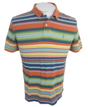 Polo Ralph Lauren Teen shirt XL 18-20 p2p 20.5&quot; striped cotton pony logo... - £19.38 GBP