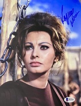 Sophia Loren Autographed Signed 8x10 Photo Beautiful Beckett Certified B19267 - £101.68 GBP