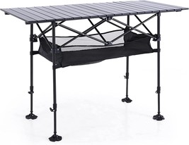 Let’S Camp Folding Camping Table, Portable Aluminum Roll-Up Picnic, Beach - £92.02 GBP
