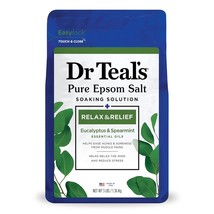 Dr Teal's Salt Soak with Pure Epsom Salt, Relax & Relief with Eucalyptus & Spear - £20.09 GBP