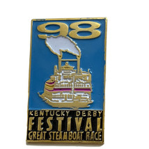 1998 Kentucky Derby Festival Great Steamboat Race Horse Racing Lapel Hat Pin - £7.79 GBP