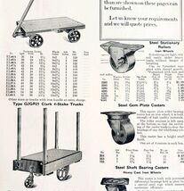 1922 N.T. Bushnell Carts Casters Tools Advertisement Catalogue Hardware ... - €21,45 EUR