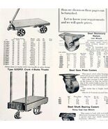 1922 N.T. Bushnell Carts Casters Tools Advertisement Catalogue Hardware ... - €21,30 EUR