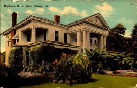 Residence, R.L. Jones, Albany, Georgia, GA-1911 POSTCARD- BK49 - £5.41 GBP