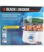 Black &amp; Decker Programmable Digital Food Handy Steamer &amp; Rice Cooker HS1... - $973.75 MXN