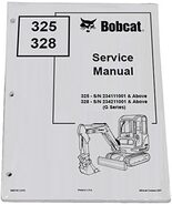 BOBCAT 325, 328 SERVICE MANUAL SN 6902745  - $5.00