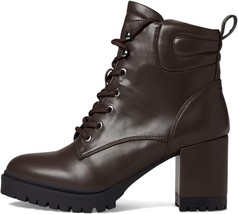 Aerosoles Esen Brown Lace Up Ankle Combat Boots Size 10  Faux Leather  $... - £39.44 GBP