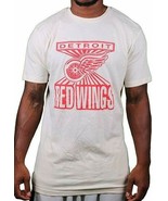 Mitchell &amp; Ness Detroit Red Wings Hogar Ventaja Crema Camiseta - £20.37 GBP