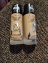 2 New Almay All Day Wear Skin Perfecting Comfort Matte Foundation 140 Co... - $21.11