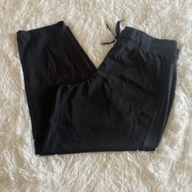 Tek Gear DryTek Sweatpants, Large, Black, Polyester Blend, Drawstring, Pockets - £23.88 GBP