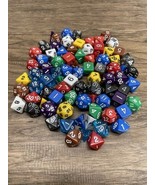 Lot of 80+ Dungeons &amp; Dragons Fantasy Game Dice KG JD - $554.17 MXN