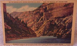 Vintage 274 On The Denver &amp; Rio Grande Western Railroad Linen Postcard - $3.99
