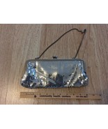 Vintage Clutch Handbag Ann Taylor Loft Silver - $14.85