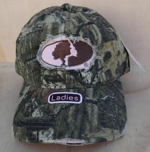 Mossy Oak Ladies Pink And Camo Adjustable Ball Cap One Size Fits All Prefrayed - £7.02 GBP