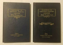 Lot of 2 Handbook of United States Coins w/Premium List 1963 1976 RS Yeoman     - $15.95