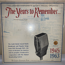 The Longines Symphonette Society Presents The Years To Remember VTG LP - £6.04 GBP