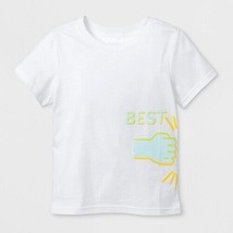 Toddler Short Sleeve 'Best' Graphic T-Shirt - White 18M - £15.97 GBP