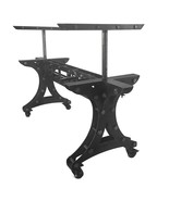 Longeron Industrial Adjustable Dining Table Base - Steel - Casters - DIY - €3.208,01 EUR