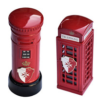Malta Miniature Sharpener Royal Mail Post Box &amp; Royal Telephone Box 00497 - $22.49